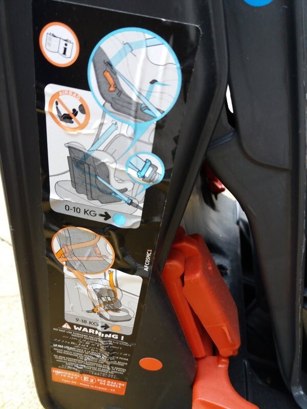 type d9 car seat